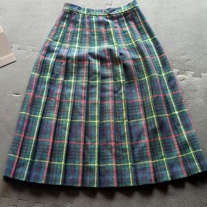 Vintage Scottish skirt plaid clan size 8